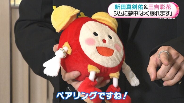 めざましくんの右手に指輪を着けておそろいに