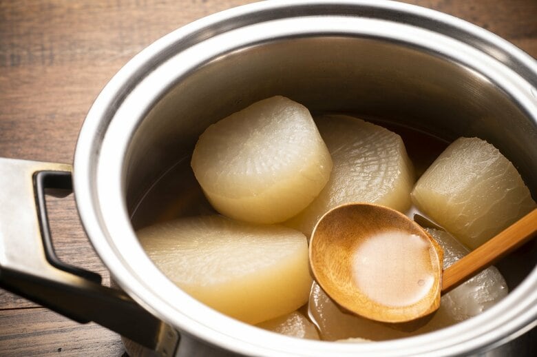 おでんの汁から大根へと成分が移動（画像はイメージ）