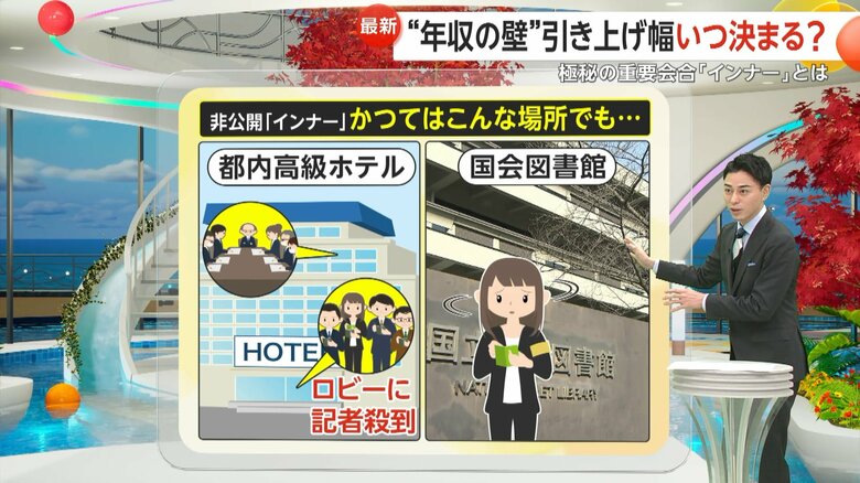 非公開の幹部会合「インナー」がかつて行われていた場所