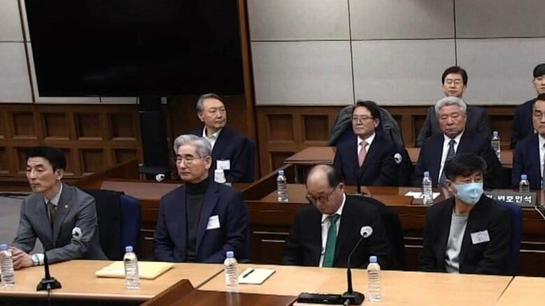 判決公判での尹前大統領　19日午後