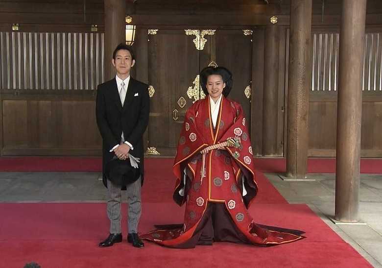 三女・絢子さんと守谷慧さんの結婚式（2018年）