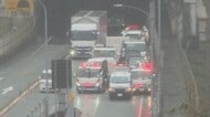 浜田市の山陰道で車7台が多重衝突　3人病院搬送　現場区間が一時通行止め（島根）　