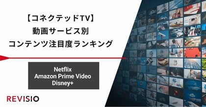 動画サービス別コンテンツ注目度ランキングを公開~Netflix・Amazon Prime Video・Disney+~