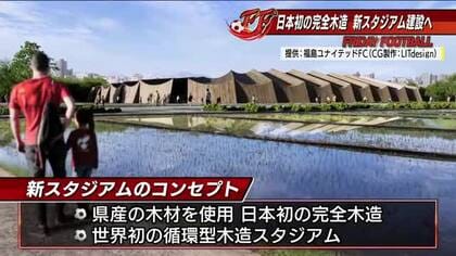 キングカズも期待！福島に世界初の完全木造スタジアム計画、足湯や現役Jリーガーの「塾」も！？