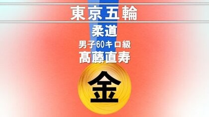 「豪快に勝てなかったけどこれが僕の柔道です」 柔道・髙藤直寿 今大会日本第一号の金メダル
