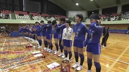 春高バレー富山県大会決勝・女子は富山第一が「3年連続17回目の全国の切符掴む！」セットカウント3-0
