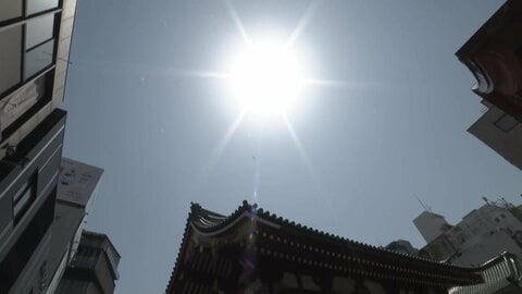 熱中症疑いの搬送者　東京都内で午前9時までに2人　15日は119人が救急搬送　うち男性3人、女性2人が重症