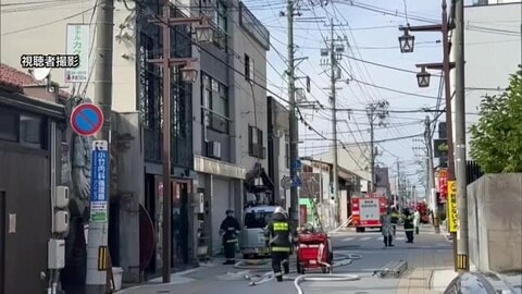 「1階から火が出ている。早く来てください」と通報　米子市の繁華街で火事　4棟焼ける（鳥取）