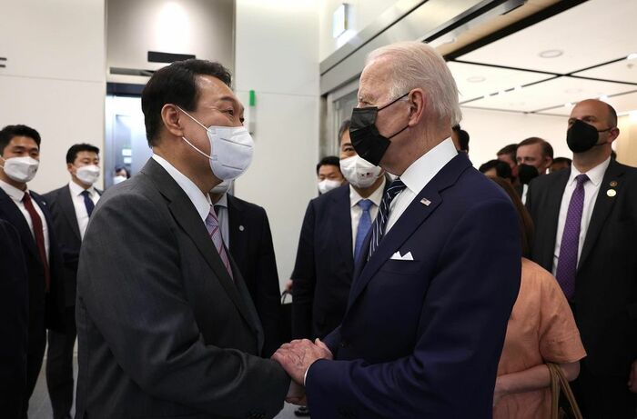 米韓首脳会談では北朝鮮への拡大抑止強化で一致(大統領室インスタグラムより)
