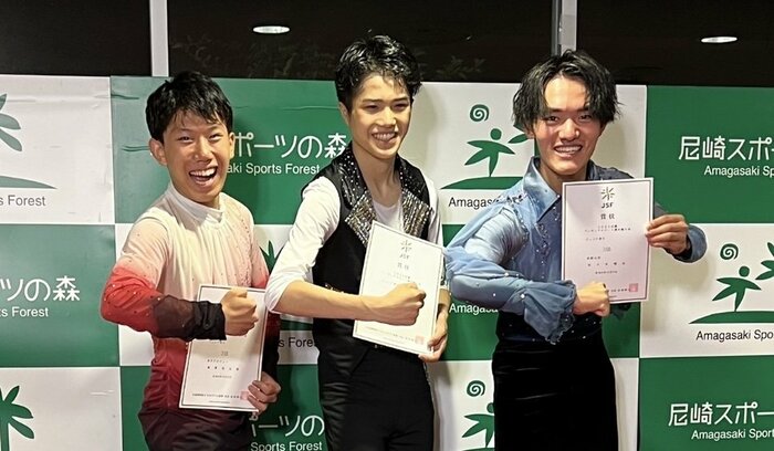 ジュニア男子表彰台