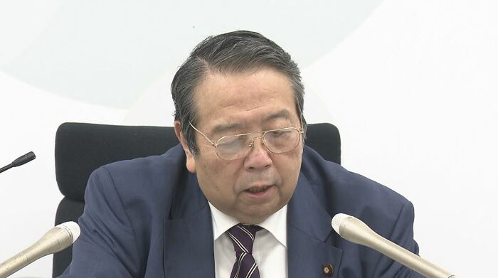 村上誠一郎総務大臣（当時）の会見（2025年6月）