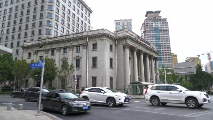 大連中心部には日本統治時代の建築物が多く残る