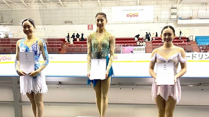 シニア女子表彰台(東京選手権)