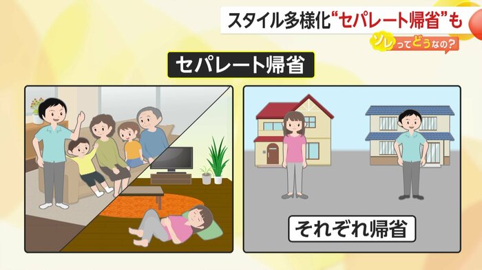 夫婦別々で帰省する「セパレート帰省」