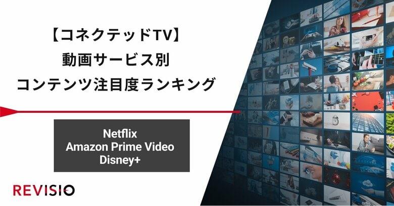 動画サービス別コンテンツ注目度ランキングを公開~Netflix・Amazon Prime Video・Disney+~