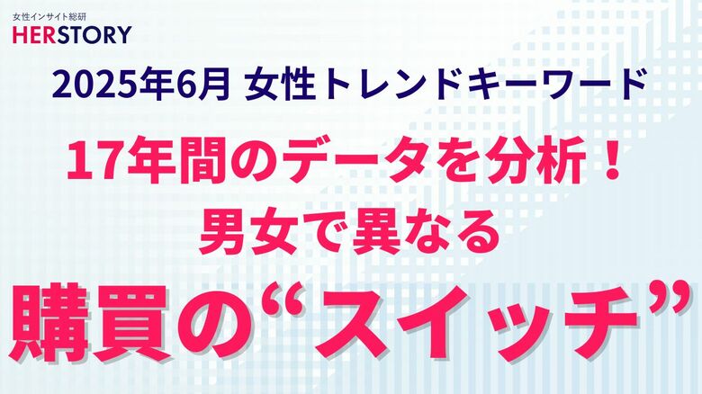 なぜ女性に響かない? なぜ男性に売れない?17年間・7万人調査で見えた「購買行動の落とし穴」
