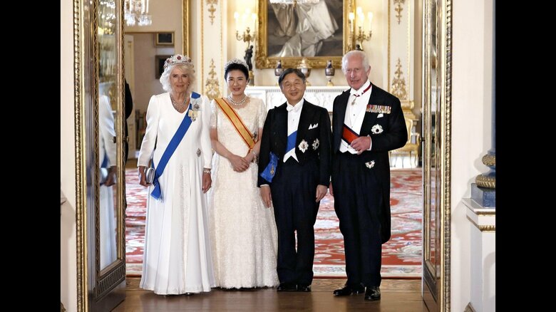 6月25日、チャールズ国王夫妻主催の晩さん会にご出席