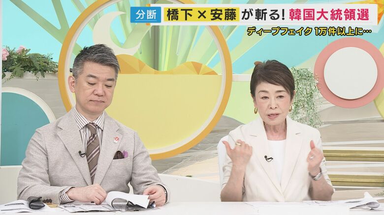 橋下徹さんと安藤優子さん
