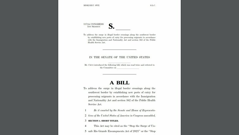 法案（クルーズ上院議員のHPより）