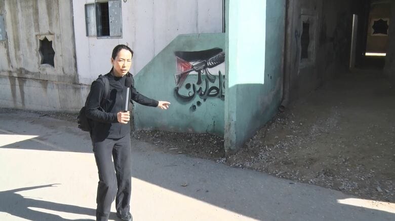 「ミニガザ」を再現するために壁画まで