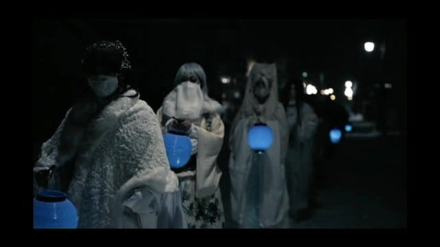 過去の開催時の様子・雪女行列　「妖怪屋」YouTubeより