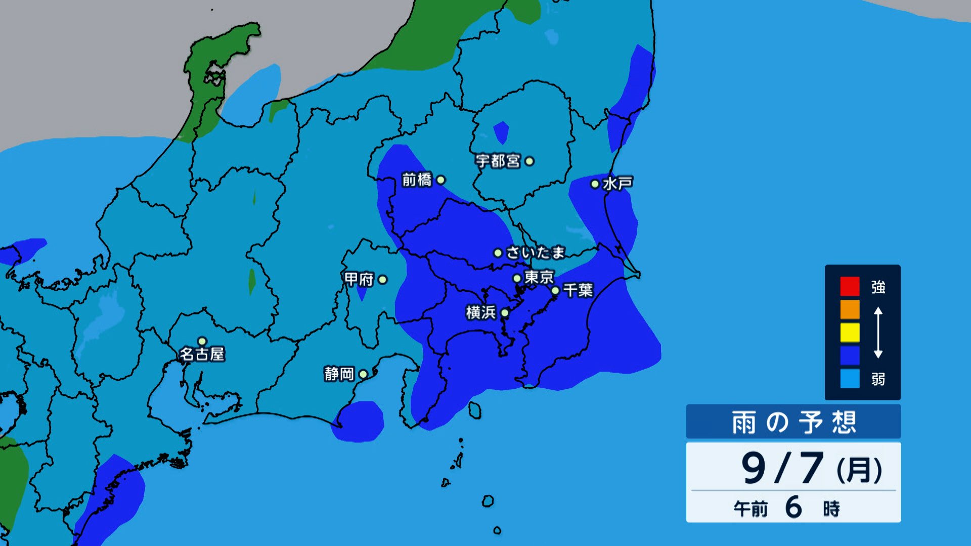 あすから関東甲信で大雨の恐れ　あさって朝の通勤通学時間帯にピークか　24時間予想降水量は関東南部150ミリ、伊豆諸島200ミリ