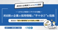 【1,010人の就活インサイトを大調査】約8割が企業の採用情報に“不十分さ”を指摘