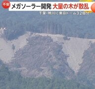 「土砂崩れで流れ出たら…」東京ドーム32個分のメガソーラー開発計画　大量の木散乱に住民不安　行政指導は58回　千葉・鴨川市