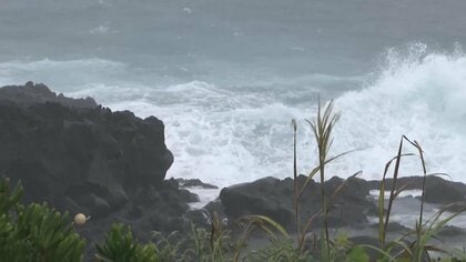 台風25号、21日にも八丈島に接近　激しい雨や風が断続的に続く　島内3カ所に避難所開設