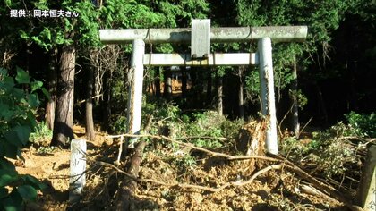 山の神社が土砂崩れで存続の危機　多額な再建費用に氏子悲痛　【静岡発】