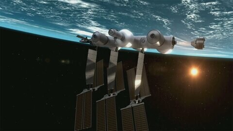 「商用宇宙ステーション 10年以内に」発表 ベゾス氏の宇宙企業