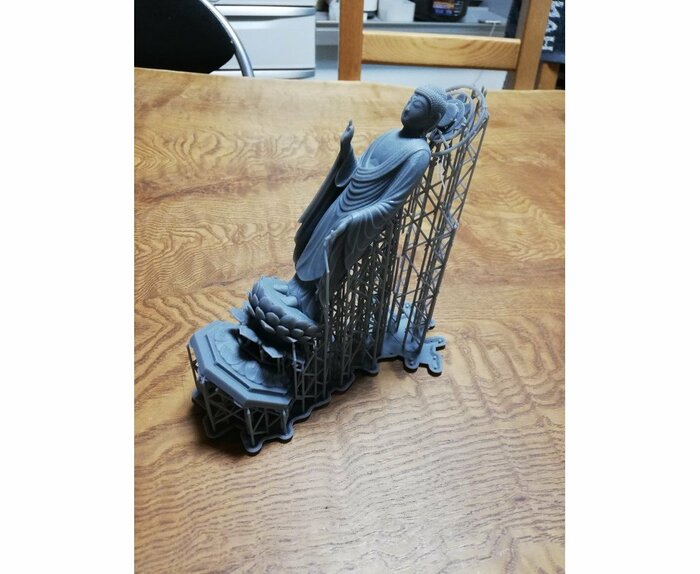3Dプリントした仏像(提供:三浦耀山さん)