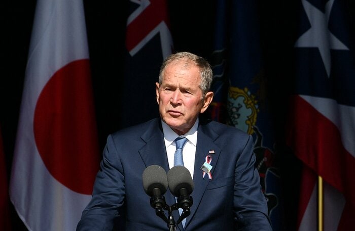 アメリカ第43代大統領 ジョージ・W・ブッシュ氏(AFP=時事)