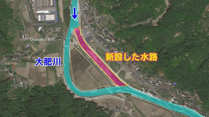新設した水路