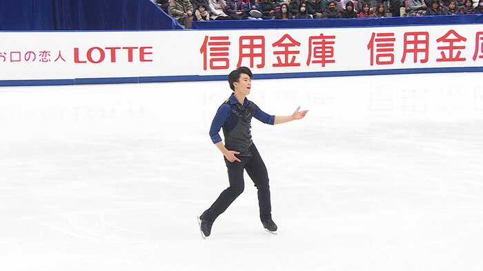 ショートでノーミス演技を披露した本田(2023年全日本)
