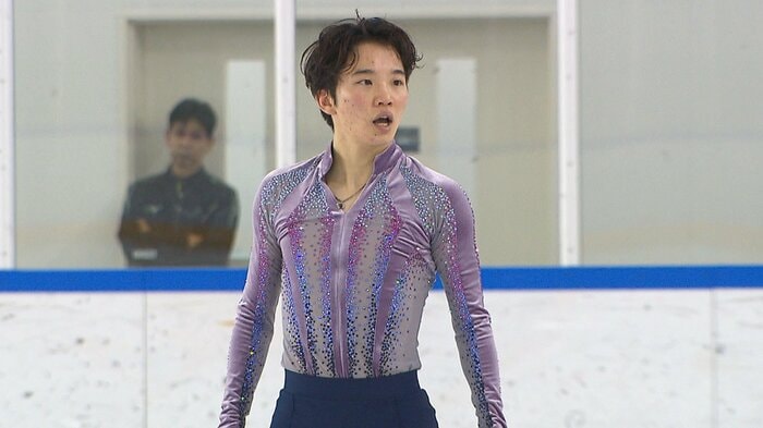 新衣装でショートを披露した友野一希(近畿選手権)