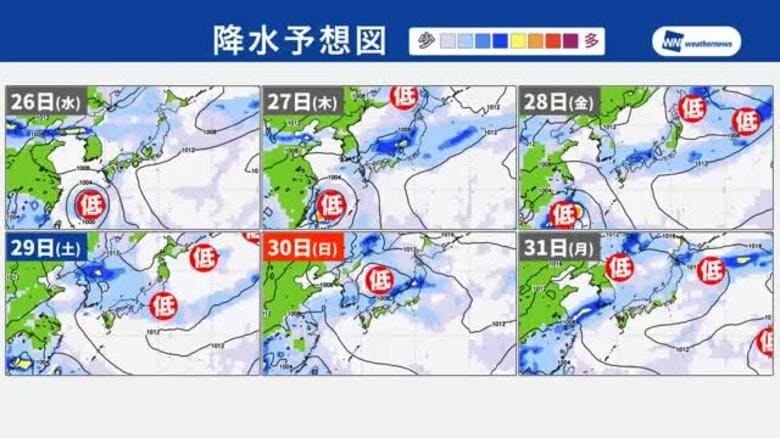 台風＆秋雨前線の影響は？　夏休み最終盤、８月３１日までの空模様【降水予報】｜FNNプライムオンライン