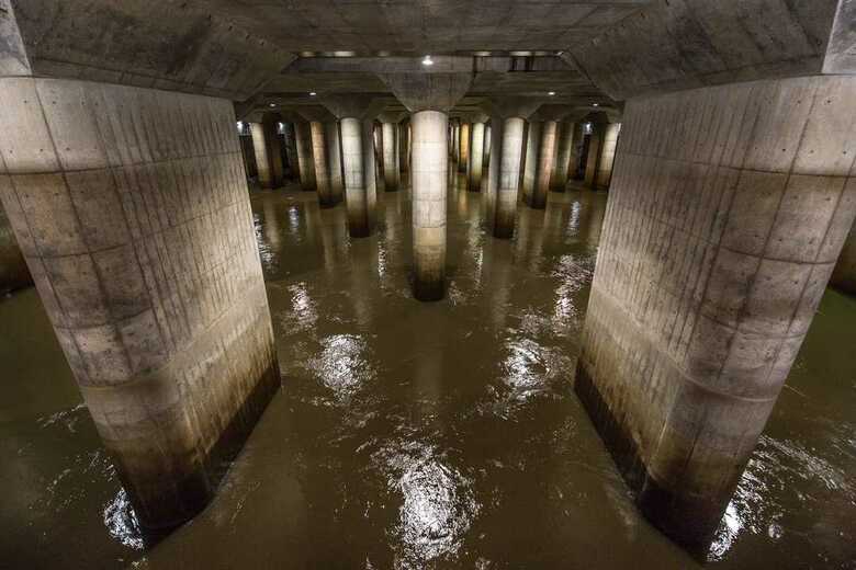 洪水を受け止めた「地下神殿」…首都圏外郭放水路が“フル稼働”で台風19号から街を守っていた｜FNNプライムオンライン