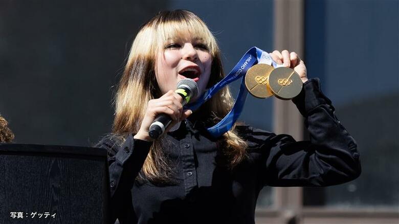 特徴的な髪形「出かけるたびに誰かに気付かれる」　女子フィギュア金のアリサ・リュウが地元オークランドに凱旋　アメリカ｜FNNプライムオンライン