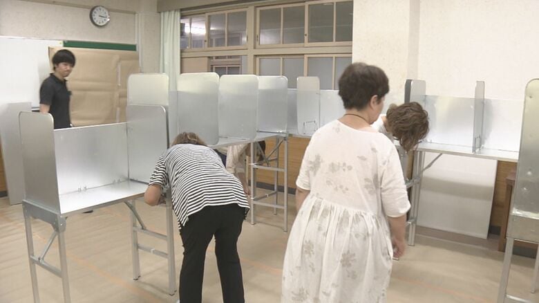 7/20投開票…参議院選挙に向け投票所の設営進む 愛知の前回投票率は約52％ 期日前の投票率は前回同時期上回る｜FNNプライムオンライン