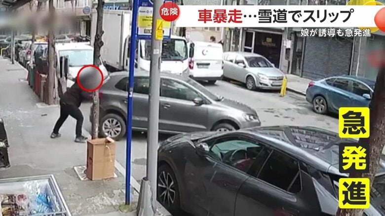 急発進で道路に飛び出してきた車（IHA）