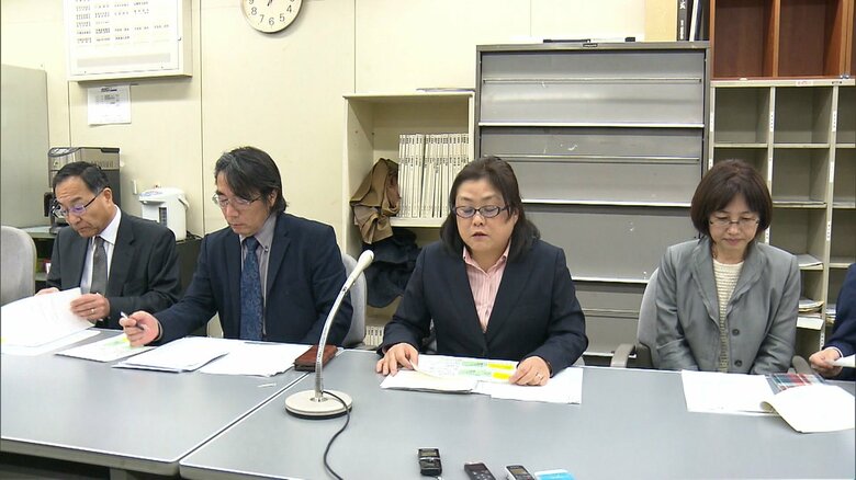 反対の声をあげた静岡キャンパスの教職員（2019年3月）