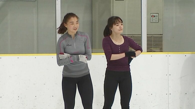 2019年に行われた合宿。坂本と籠谷