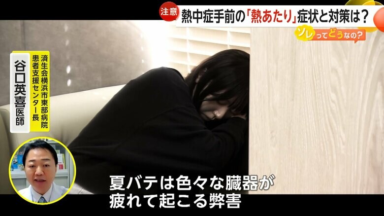 熱あたりや熱中症について解説するダイキンの調査にも携わった済生会横浜市東部病院・谷口英喜医師