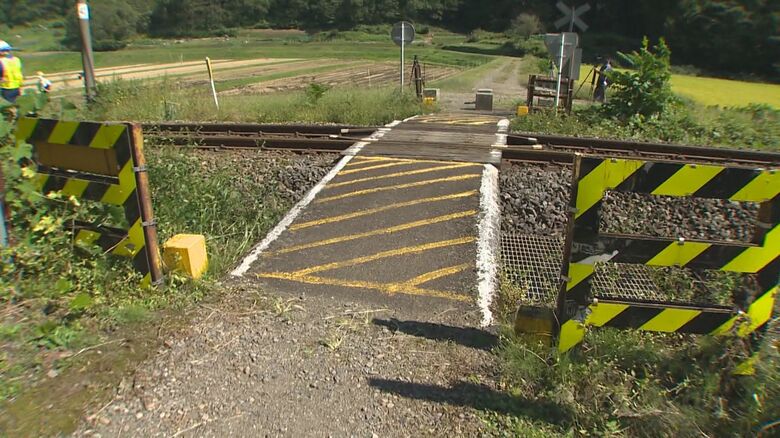 事故現場（2021年・上越市）