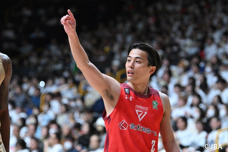 天皇杯決勝での富樫勇樹選手（16日、さいたまスーパーアリーナ）