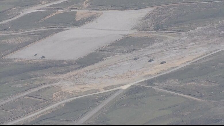 日出生台演習場　21日正午過ぎ