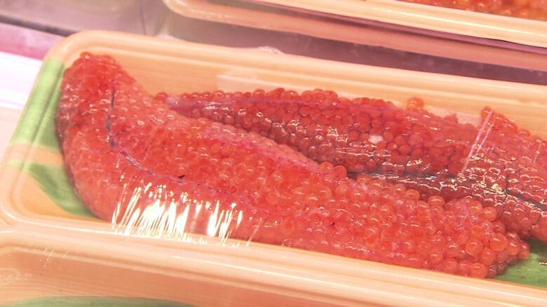 生筋子100g で1814円（税込み）