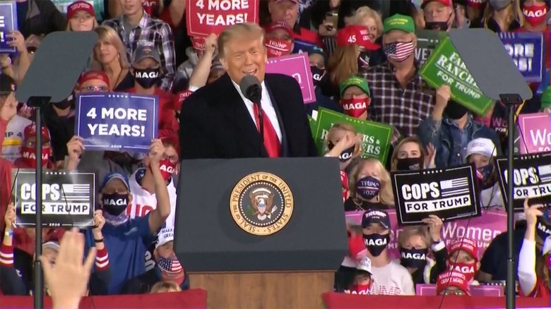「感染しても人は治る」演説 トランプ大統領