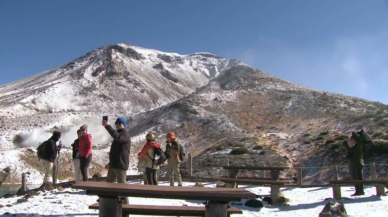 冬の便りが届いた旭岳